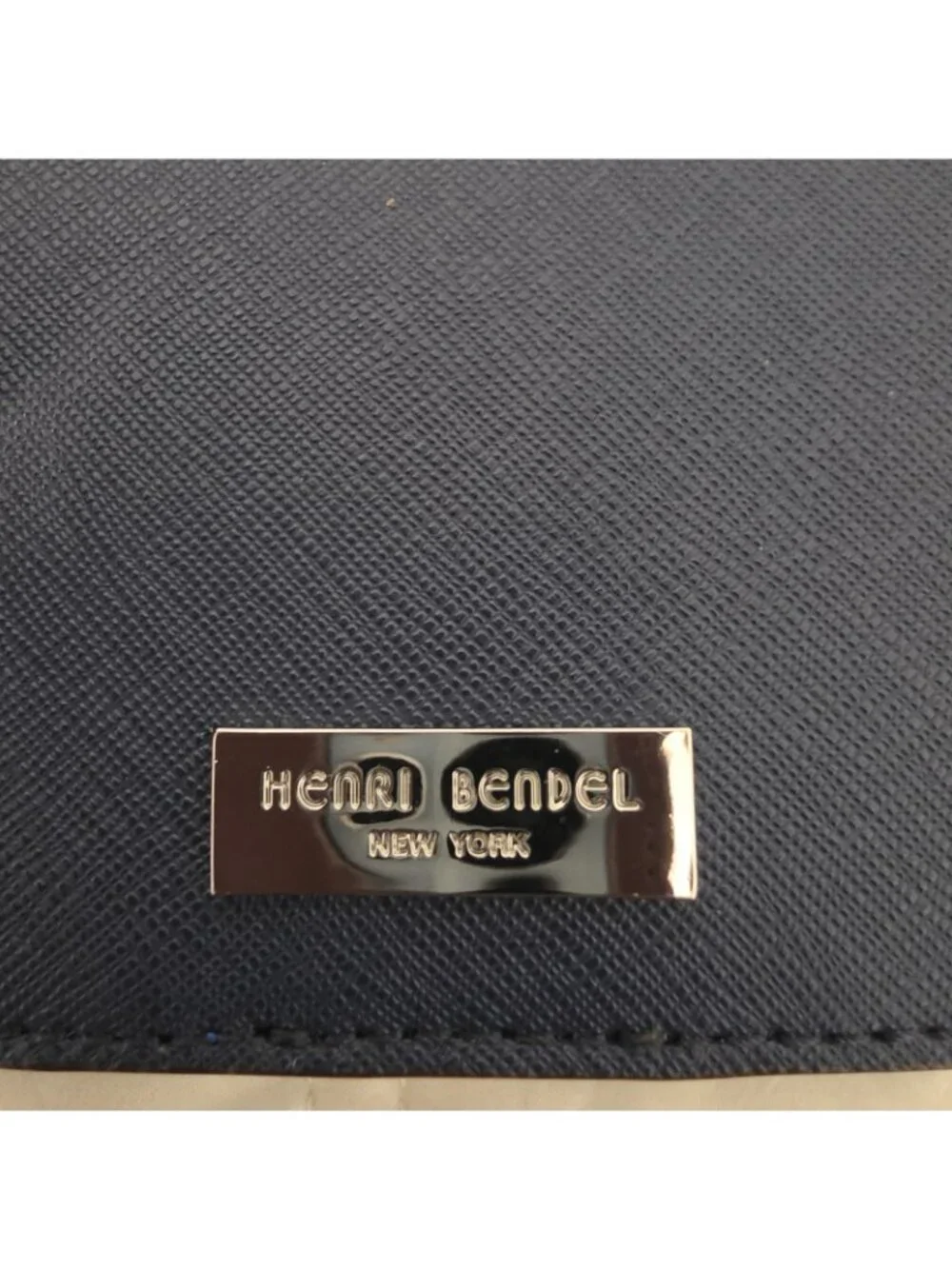 Henri Bendel West 57th XL Smartphone Crossbody Wallet Blue Saffiano NWT